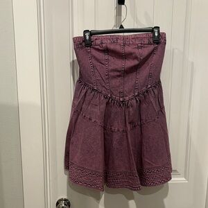 Free People A-Line Skirt in Deep Purple